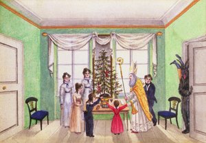 Krampus et Saint-Nicolas du journal de Carl Baumann écrit entre 1813-25 - Franz Paumgarrten